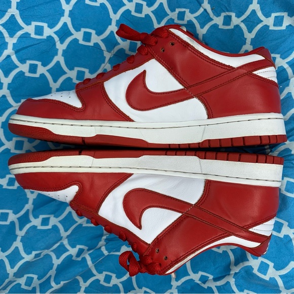 Nike Men’s size 9.5 dunk low retro SP St. John’s red white vintage sneakers rare - Picture 6 of 11